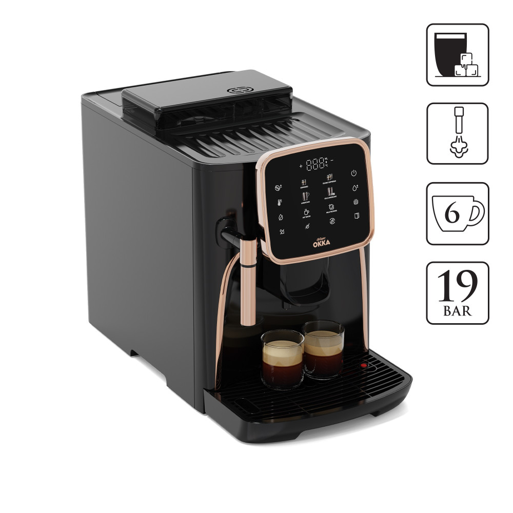 ARZUM OKKA ESSPRESO PRO ME MULLI AUTOMATIK TOUCHSCREEN 6 LLOJE ESPRESSO 19BAR 1200W BAKER OK0030-04