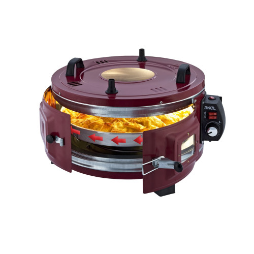 TUPAN PER PJEKJE AF140 1100W RROTULLUES 48CMX33CM ME TERMOSTAT