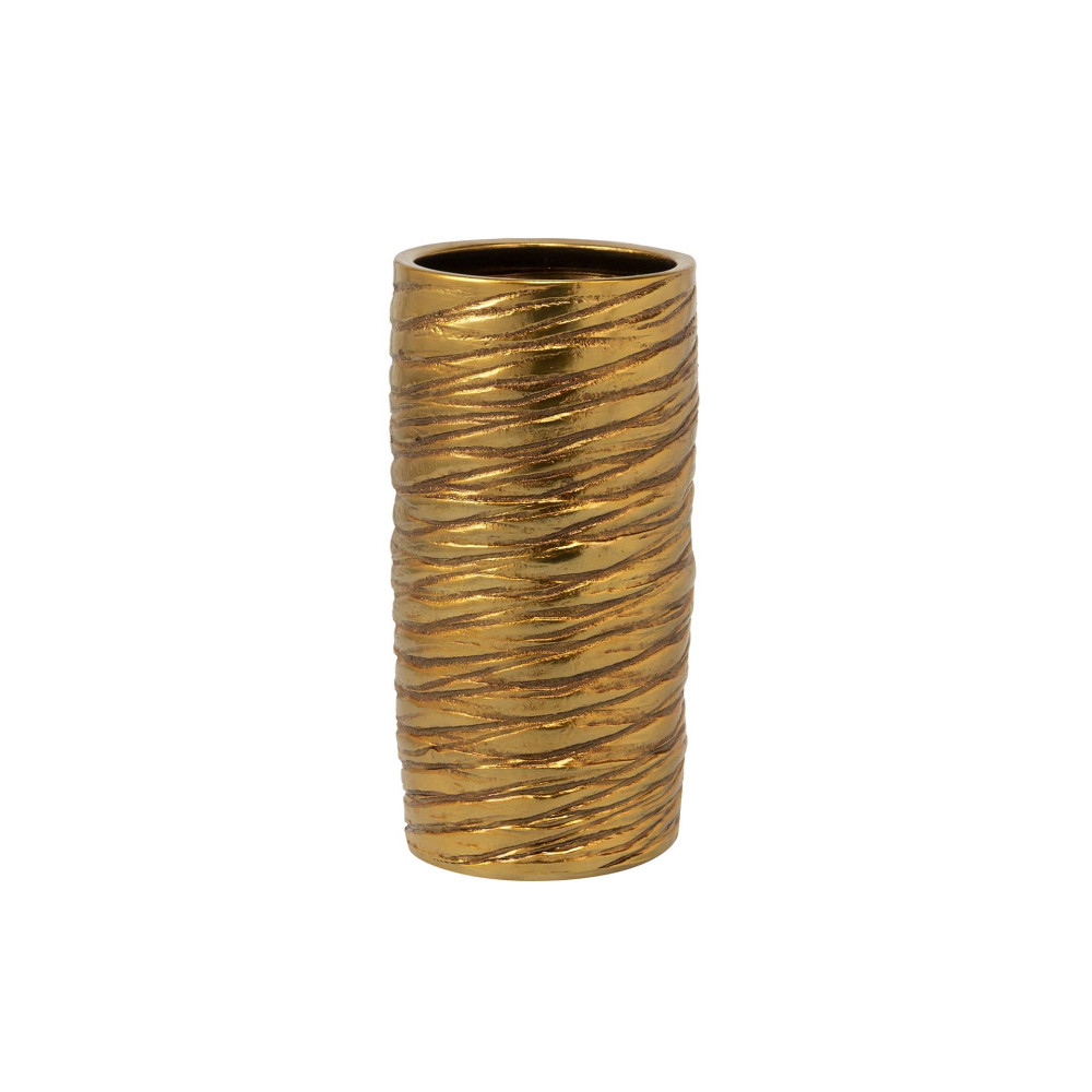 VAZO PER LULE 23X23X47CM GOLDEN CERAMIC UMBRELLA STAND