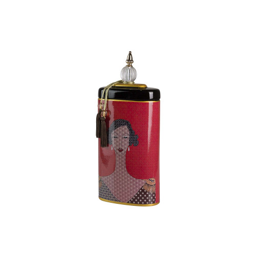 WOMAN CERAMIC JAR 20X11X47CM 