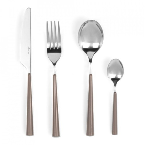 LUIGI FERRERO FR-2441CS SET 24PJESE LUGE-THIKE-PIRUN LIGHT BROWN-INO