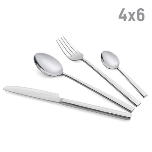 LUIGI FERRERO FR-2446 SET 24PJESE LUGE-THIKE-PIRUN ROME INOX 