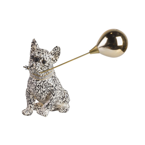 DEKOR QEN BULLDOG ME BALLON 33X30X45CM