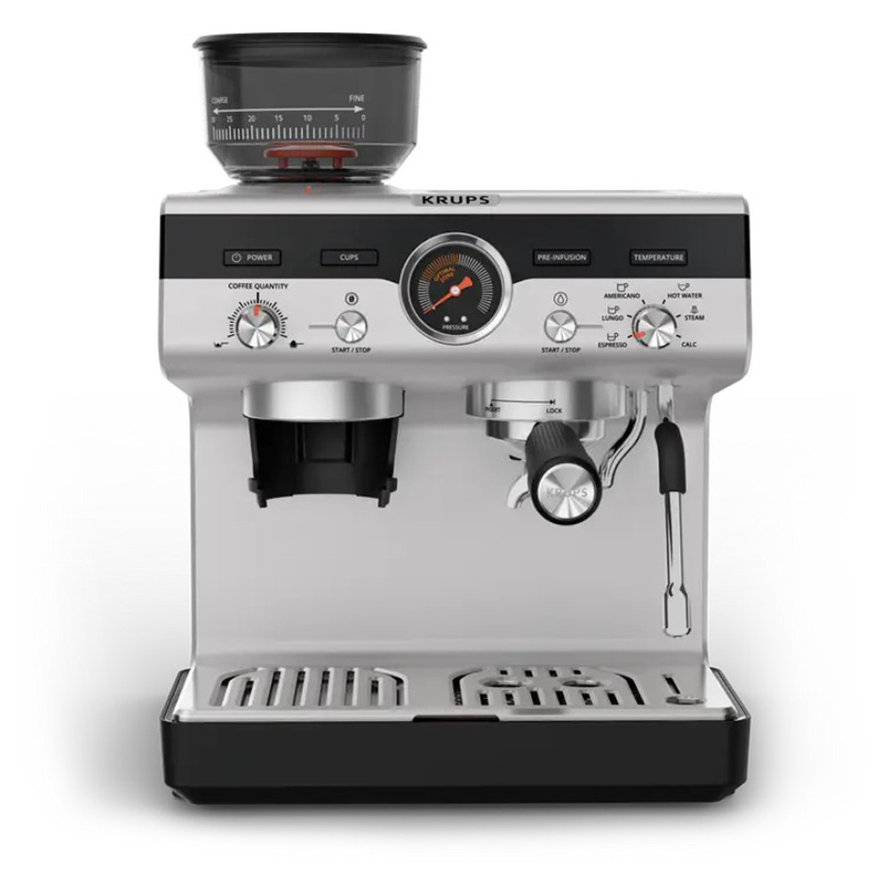 KRUPS XP804T10 APARAT PER ESPRESSO + MULLI 3.5L REZERVUAR 15BAR