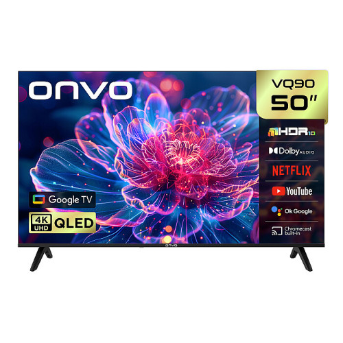 ONVO 50 INCH SMART GOOGLE TV QLED 4K UHD 50VQ90F3UA