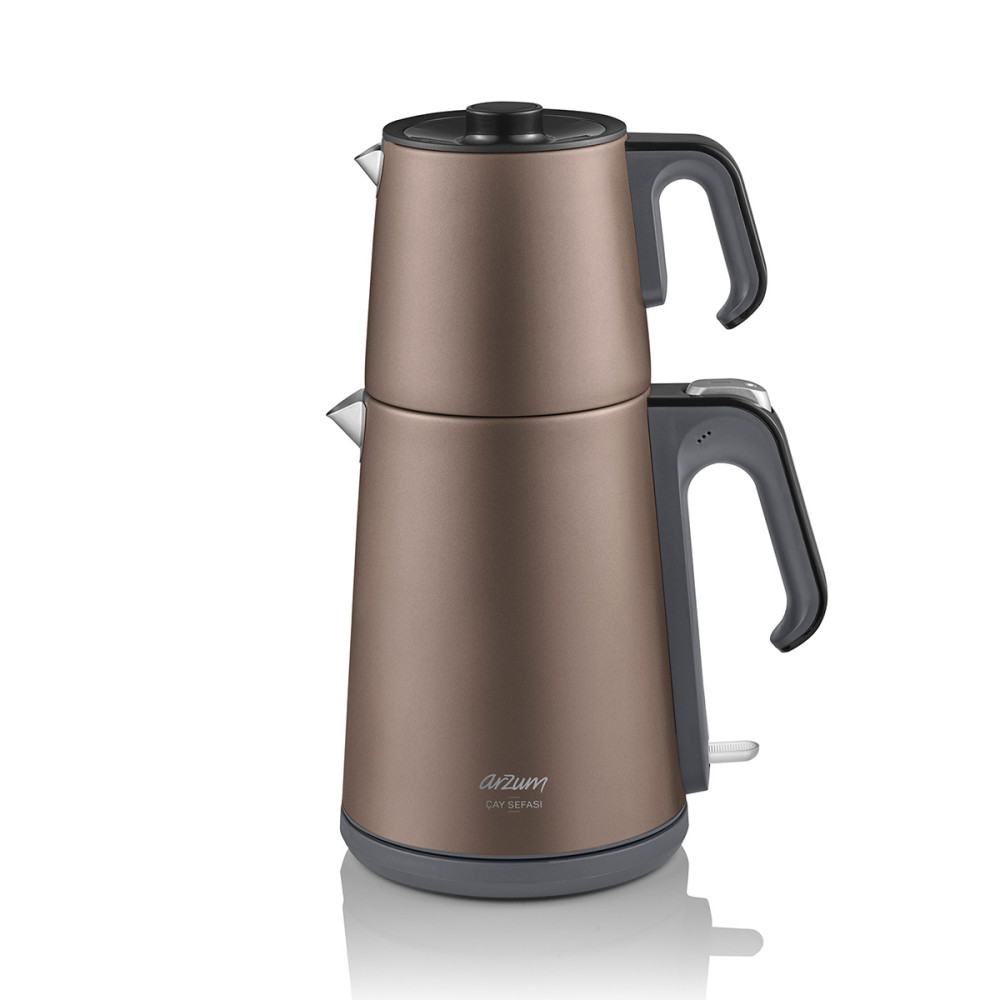 ARZUM AR3080-T GJYGYM QAJI INOX-KAFE 1.8L+1.2L 1650W CAY SEFASI