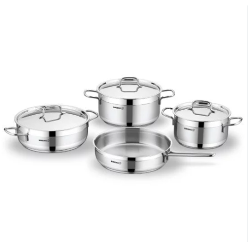 KORKMAZ A1954 ALFARON SET TENGJERE 7PCS 5.5L-4.2L-3.5L-26X6CM ROSFAJ ME INDUKSION
