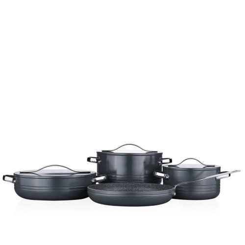 KORKMAZ A2620-2 LINEA PLUS SET TENGJERE 7PCS 3.8L-3.5L-2.0L-26X4.5 GRANIT COSMICA