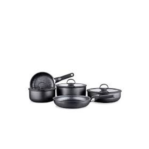 KORKMAZ A2611 NETA SET TENGJERE 10PCS 5.0L-4.0L-3.0L-26X4.4CM-20X4.5CM GRANIT